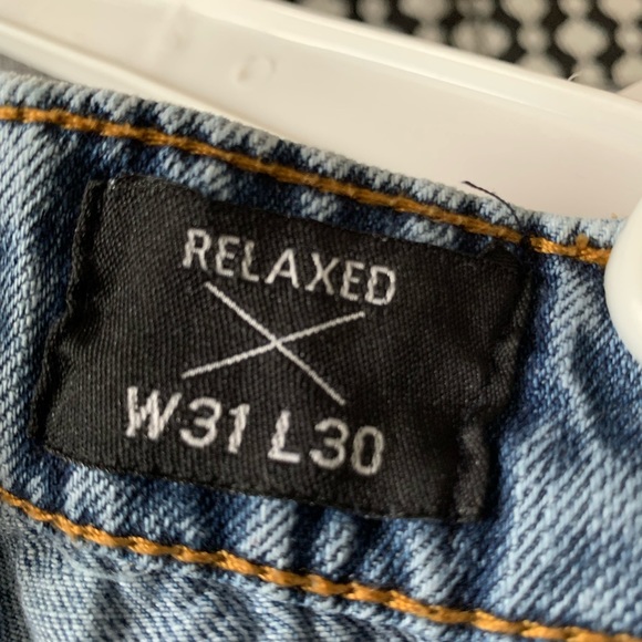 Ring of Fire men’s jeans Droopy Drop Crotch relaxed light wash size 31-30 - Picture 9 of 14